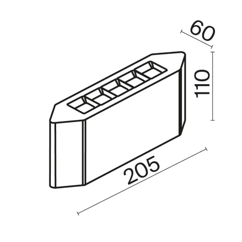 Архитектурная подсветка Тяга / Pull 3000K 5Вт IP 54 (Графит) O412WL-L5GF3K - фото 9