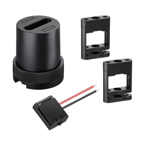 Комплект для текстильного шинопровода: накладная чаша-1шт- крепление для фиксации-2шт- токопровод-1ш «Novotech» 135260, серия: EASY. Фото 1.