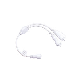 UCX-F90 S2-0.4M-WH Провод-разветвитель для гирлянд серии F90PRO, 0.4м, 2 выхода, Статика-мерцание, IP67, Белый