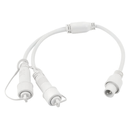 UCX-F90 S2-0.4M-WH Провод-разветвитель для гирлянд серии F90PRO, 0.4м, 2 выхода, Статика-мерцание, IP67, Белый - фото 2