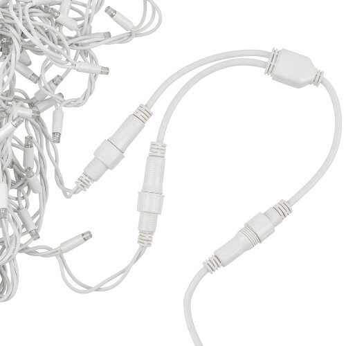 UCX-F90 S2-0.4M-WH Провод-разветвитель для гирлянд серии F90PRO, 0.4м, 2 выхода, Статика-мерцание, IP67, Белый - фото 6