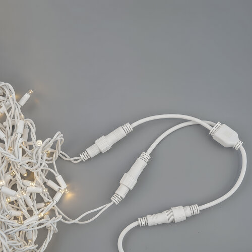 UCX-F90 S2-0.4M-WH Провод-разветвитель для гирлянд серии F90PRO, 0.4м, 2 выхода, Статика-мерцание, IP67, Белый - фото 7