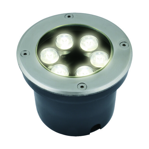 ULU-B11A-6W-2700K IP67 GREY Светильник светодиодный уличный, Архитектурный встраиваемый, Теплый белый свет 2700К, Корпус серый. - фото 1