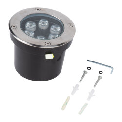 ULU-B11A-6W-2700K IP67 GREY Светильник светодиодный уличный, Архитектурный встраиваемый, Теплый белый свет 2700К, Корпус серый.