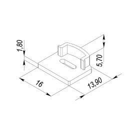 Заглушка для LC-LP-1216/LPS-1216 с отверстием