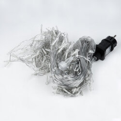 ULD-B12006-195-TTK PINK IP44 Бахрома светодиодная с эффектом мерцания, 12м, Соединяемая, 195 светодиодов, Розовый свет, Провод прозрачный