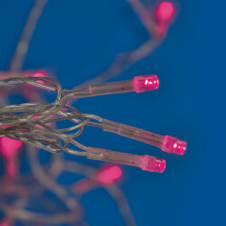 ULD-B12006-195-TTK PINK IP44 Бахрома светодиодная с эффектом мерцания, 12м, Соединяемая, 195 светодиодов, Розовый свет, Провод прозрачный