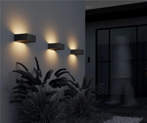 Настенный светильник (бра) Cont 3000K 18Вт IP 54 (Графит) - фото 6