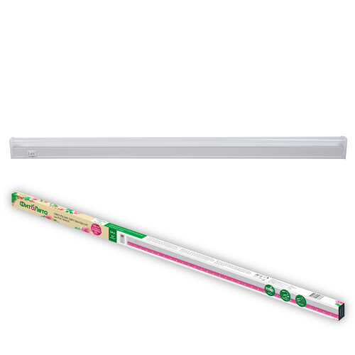 ULI-P57-24W-SPBR IP20 WHITE Светильник для растений светодиодный линейный, 873мм, выкл, на корпусе, Пластик, Спектр для рассады и досвечивания в период роста, TM ФитоЛето - фото 7