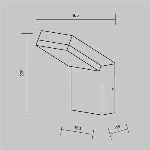 Настенный светильник (бра) Paso 3000К 12Вт IP 54 (Черный) - фото 6