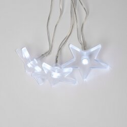 ULD-S0280-020-DTA WHITE IP20 STARS Гирлянда светодиодная Звездочки с контроллером, 20 светодиодов, 2.8 м, белая, IP20, провод прозрачный.