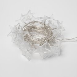 ULD-S0280-020-DTA WHITE IP20 STARS Гирлянда светодиодная Звездочки с контроллером, 20 светодиодов, 2.8 м, белая, IP20, провод прозрачный.