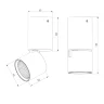 Светильник потолочный поворотный светодиодный Sens 10W 4000K чёрный 25042/LED - фото 6