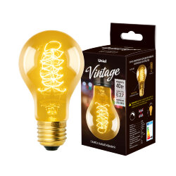 IL-V-A60-40-GOLDEN-E27 CW01 Лампа накаливания Vintage, Форма A, Форма нити CW