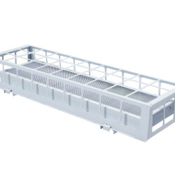 Накладной светодиодный светильник для спортзалов с защитной решеткой 20 Вт IP44 650x250x95 мм 3000К Призма