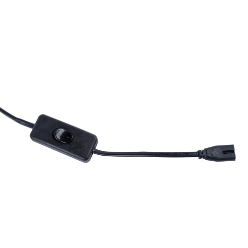 UCX-Q851 LT-300-B BLACK Провод для подключения светильника ULI-Q151 и ULI-Q951, к сети 220В, 300 см, 2 контакта, с кнопкой включения, Черный - фото 6