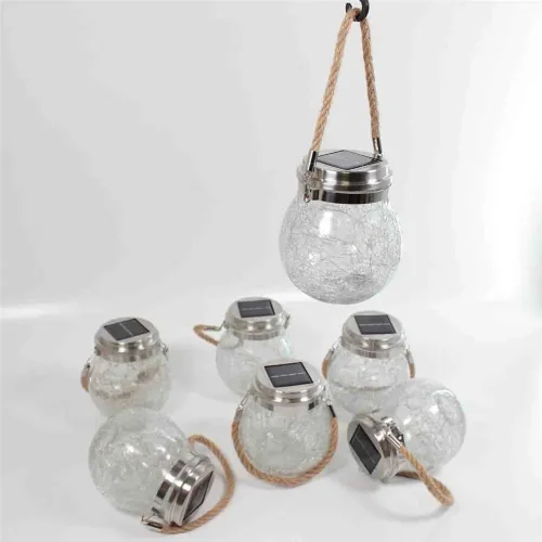 Светильник декоративный горшочек на солнечных батареях, red, GOR4 - фото II