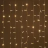 Гирлянда Занавес с Колпачком 2 x 3 м Экстра Тепло-Белый 220В, 600 LED, Провод Прозрачный ПВХ, IP65. Фото 3.