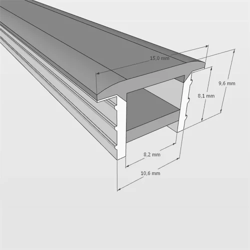 Cиликоновая оболочка встраиваемая T1010KB S40 (10*10mm, pcb 6mm) - фото I