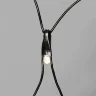 Светодиодная Сеть с Колпачком 2 x 2 м Тепло-Белая 220В, 256 LED, Провод Черный ПВХ, IP65. Фото 2.