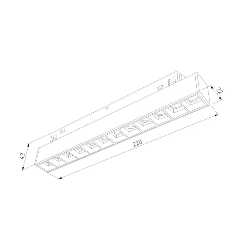 Slim Magnetic Умный трековый светильник 12W 2700-6500K Dim SL02 (черный) 85192/01 - фото 7