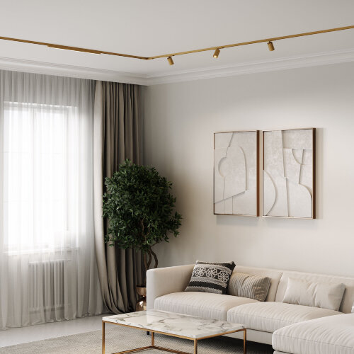 Brass Line Трековый светильник 10W 3000K латунь - Фото 6