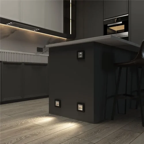 Датчик движения 500 Вт, двухпроводный (серебряный матовый) W1155105 - фото 3