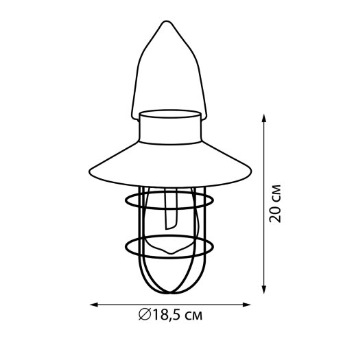 USL-S-280-PT200 VINTAGE LANTERN Садовый светильник на солнечной батарее Винтажный фонарь, Подвесной, 1 филаментная лампа, Теплый белый свет, 1xАА Ni-Mh аккумулятор в-к, IP44, TM Uniel - фото 5