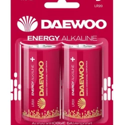 Элемент питания алкалиновый D/LR20 1.5В Energy Alkaline 2021 BL-2 (уп.2шт) DAEWOO 5030022