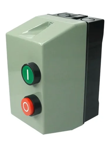 Пускатель ПМЛ-1220 10А кат. 380В AC 1НО IP54 с реле РТЛ-1014-2 7-10А в корпусе пластик. с кнопками ПУСК + СТОП Электротехник ET511476 - фото