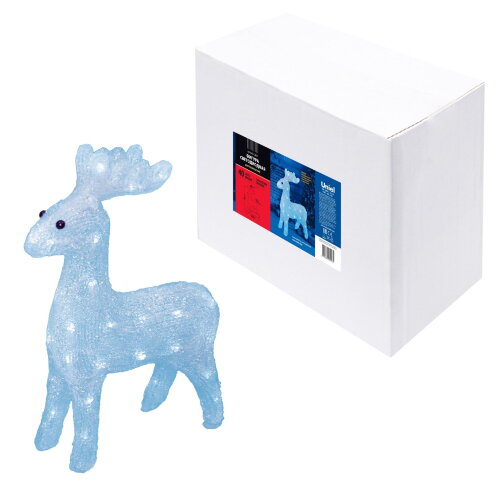 ULD-M3739-040-STA WHITE IP20 DEER Фигура светодиодная Олень, 40 светодиодов, 37x11x39 см, белый, IP20 - фото 11