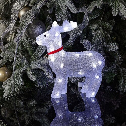 ULD-M3739-040-STA WHITE IP20 DEER Фигура светодиодная Олень, 40 светодиодов, 37x11x39 см, белый, IP20 - фото 5