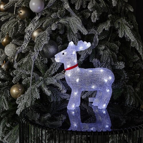 ULD-M3739-040-STA WHITE IP20 DEER Фигура светодиодная Олень, 40 светодиодов, 37x11x39 см, белый, IP20 - фото 7