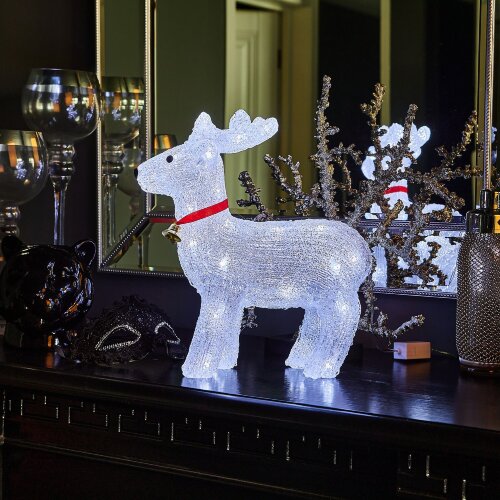 ULD-M3739-040-STA WHITE IP20 DEER Фигура светодиодная Олень, 40 светодиодов, 37x11x39 см, белый, IP20 - фото 8