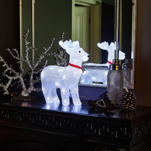 ULD-M3739-040-STA WHITE IP20 DEER Фигура светодиодная Олень, 40 светодиодов, 37x11x39 см, белый, IP20 - фото 9