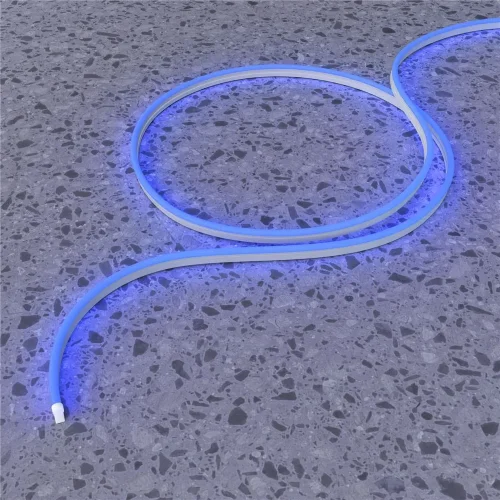 Гибкий неон 1708 24В 9,6Вт/м Blue IP67 5м (Белый) - фото 3