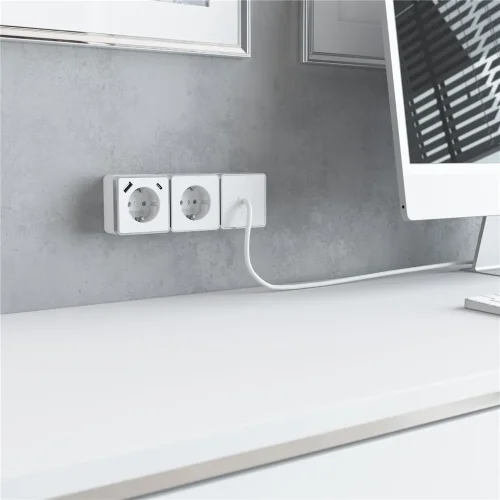 Вывод кабеля Gallant белый W5050201 - фото 2