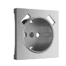 Накладка для розетки USB (cеребряный рифленый) W1179509 - фото