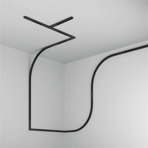 Шинопровод 2м накладной Basity, черный (Черный) - фото 5