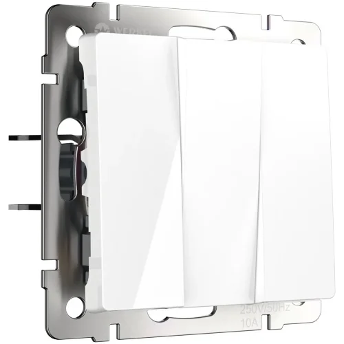 Выключатель трехклавишный (белый) W1130001 - фото