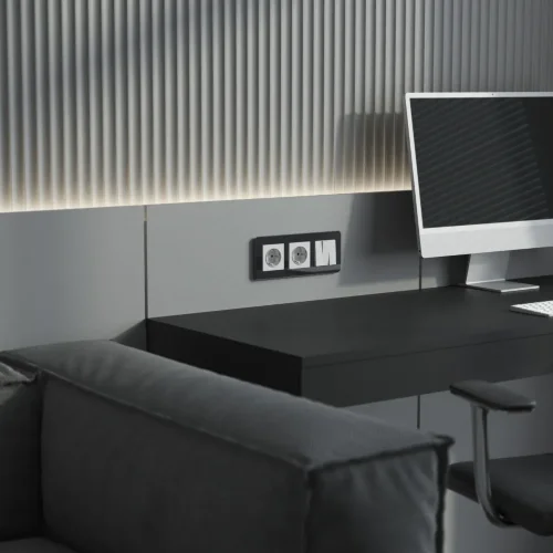 Выключатель трехклавишный (белый) W1130001 - фото 5