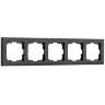Рамка из поликарбоната на 5 постов Stark черный W0051808 - фото