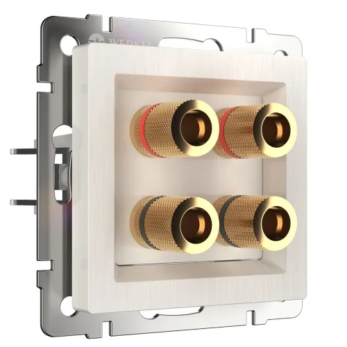 Акустическая розетка (перламутровый рифленый) WL13-AUDIOx4 - фото