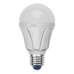 LED-A60-9W-WW-E27-FR ALP01WH Лампа светодиодная, Форма A, матовая колба, Материал корпуса алюминий, Цвет свечения теплый белый, Серия Palazzo, Упаковка пластик