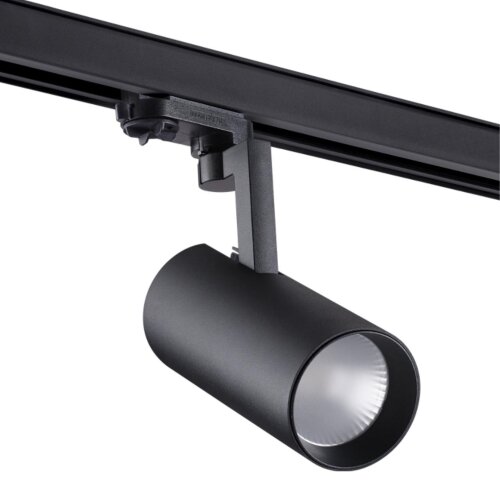 Трёхфазный трековый светодиодный светильник «Novotech» 358258, серия: HELIX. Фото 1.