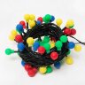 ULD-S0800-100-DGA MULTI IP20 COLORBALLS Гирлянда светодиодная с контроллером Разноцветные шарики, 100 светодиодов, 8 м, разноцветная, IP20, провод зеленый - фото 4