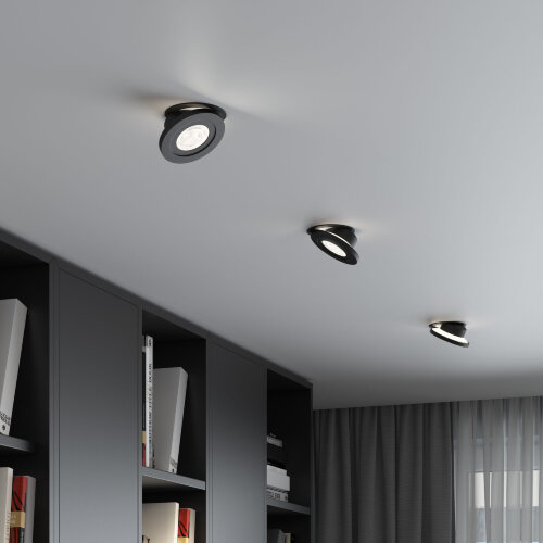 Встраиваемый светодиодный светильник 6W 4000K чёрный - Фото 4