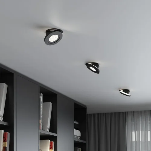 Встраиваемый поворотный светодиодный светильник 6W 4000K чёрный 25084/LED - фото 4