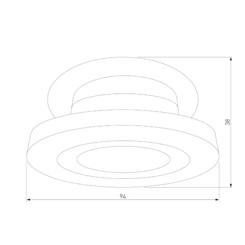 Встраиваемый поворотный светодиодный светильник 6W 4000K чёрный 25084/LED - фото 5