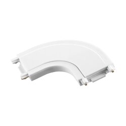 Соединитель скругленный L-образный с токопроводом для низковольтного шинопровода «Novotech» 135208, серия: SMAL